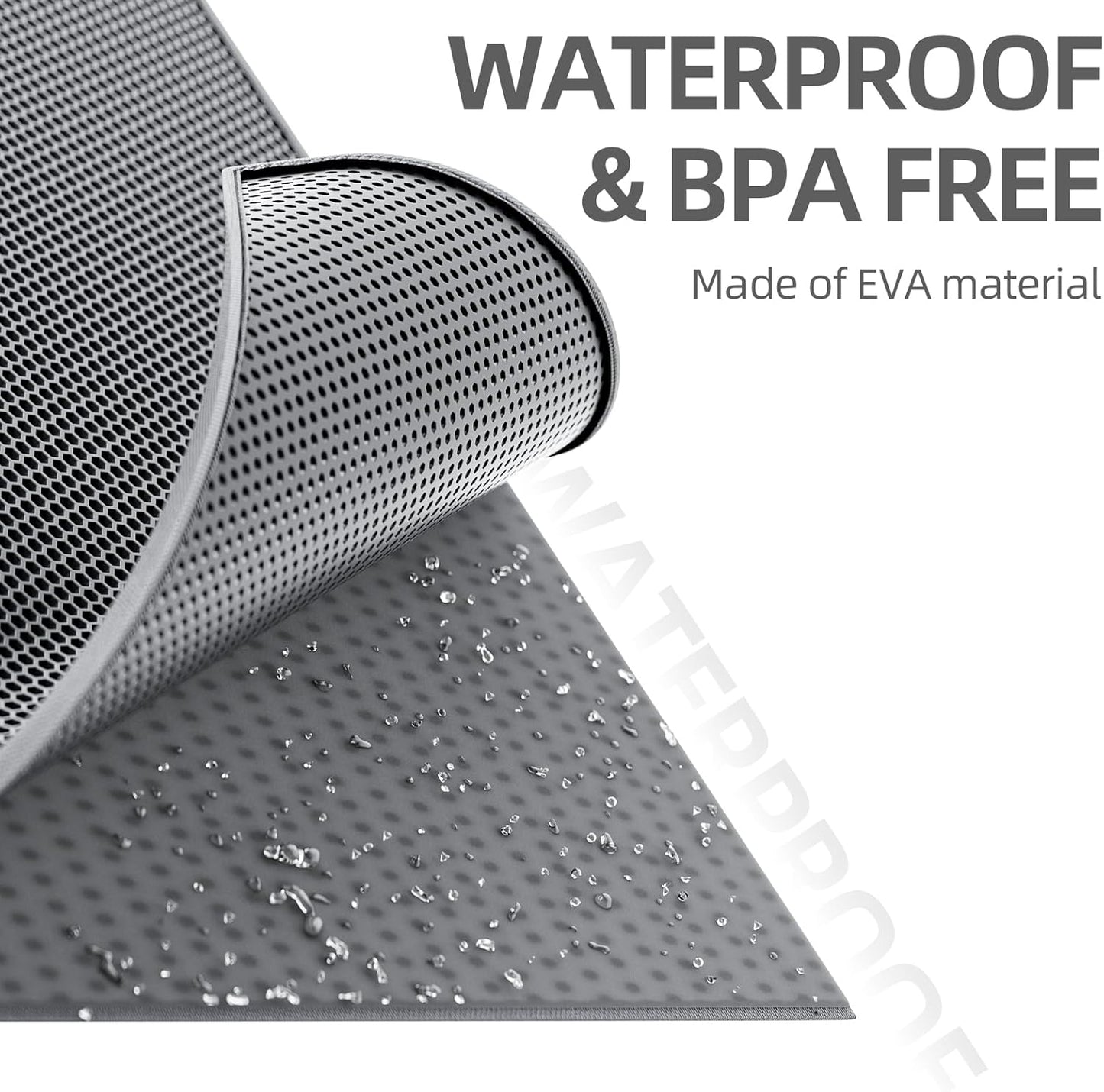 Cat Litter Mat, Cat Litter Trapping Mat, Honeycomb Double Layer Design, Easy To